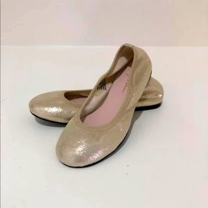 Gold ballet flat from Nordstrom
